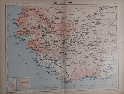 Carte geographique 1883 - de,