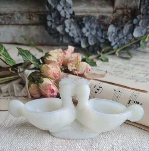 Ancienne saliere opaline - saliere,