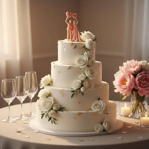 Statuette couple fait main - statuette,