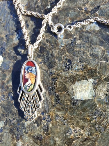 Pendentif argent portrait -  pendentif, argent 