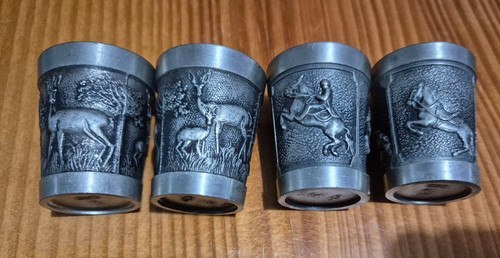 Verres schnaps en étain - 4,