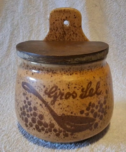 Gros pot sel grès - sel, en