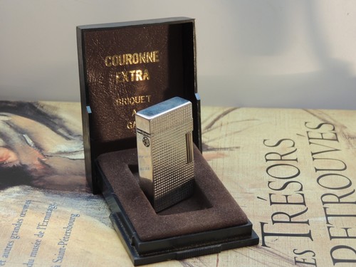 Coffret briquet plaqué argent - briquet,