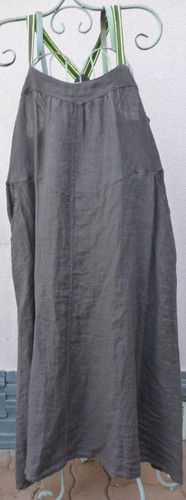 Robe longue 100 lin - 100%lin, marron