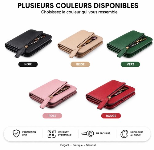 Mini portefeuille femme rfid - mini,