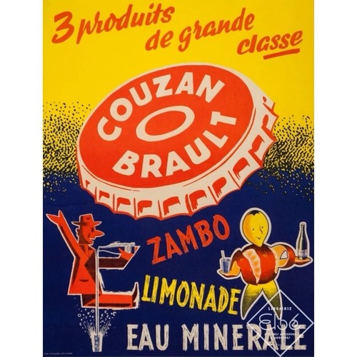 Poster affiche couzan brault - affiche,