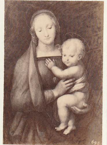 Photo cdv raphael madonna - cdv, del
