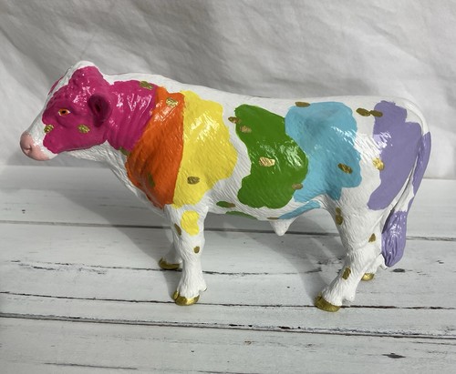 Custom schleich rainbow cow - custom,