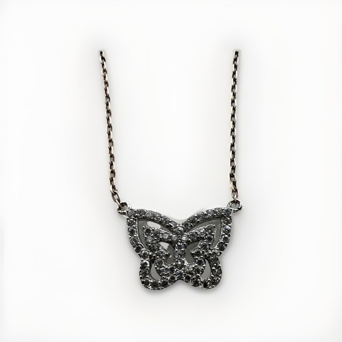 Collier papillon ajouré - papillon,