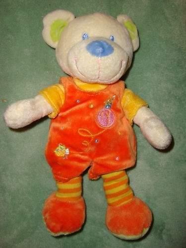 Doudou ours orange - ours, mots