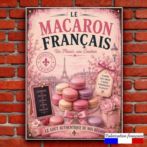 Plaque aluminium vintage - aluminium,