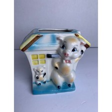 Vintage ceramic pig family - ceramic,