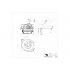 Support moteur gauche pour bmw - support,
