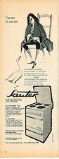 PUBLICITE ADVERTISING 114  1957  SAUTER   cuisinière gazinière