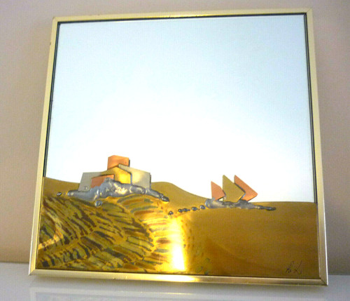Superbe miroir dinanderie - superbe,