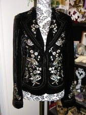 Veste blazer en velours noir