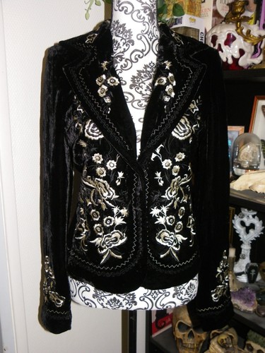 Veste blazer velours noir - en,