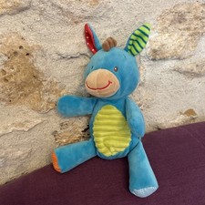Doudou Peluche vache Âne