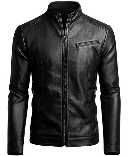 Veste motard cuir - de, en