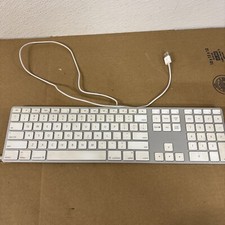 Clavier USB Filaire Apple A1243 En Aluminium Slim Avec Pavé Numérique #Q4