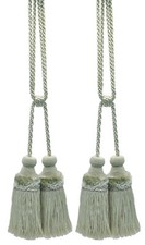 DÉCOPRO Double Nœud De Rideau, Couleur# C25 - Écru Ivoire [Ensemble De 2]