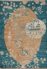 Tapis Moderne Chinois Art Déco 2x3 En Laine Tissé À La Main