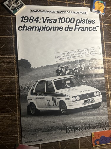 Affiche citroën visa - affiche,