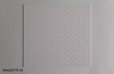 1/43 plaque de modélisme mur imitation parpaing en relief à coller décor diorama