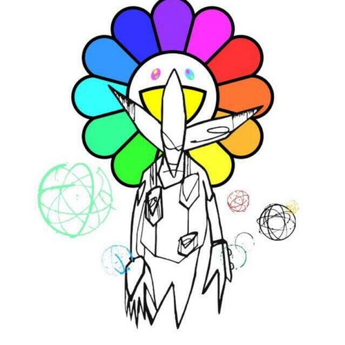 Takashi murakami futura 2000 - murakami, x