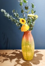 Vase Art Déco  jaune orange