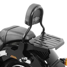 Sissy Bar CL + porte bagages pour Harley Softail Sport Glide 18-23 noir