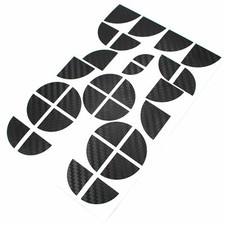 Emblème carbone coins pour BMW M3 M5 E60 E61 F10 E90 E91 E93 E92 F30 F31 M Pack 