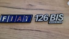 Écriture Embleme Badge FIAT 126 Bis Anne 1991 