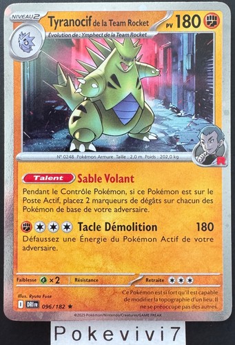 Carte pokemon tyranocif - pokemon,