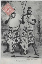 OCEANIE  NOUVELLE-CALEDONIE :    CANAQUES DE MUEO. RACHE EDITEUR NOUMEA