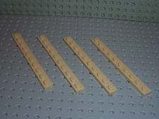 4 x LEGO Tan Plate 1 x 10 ref