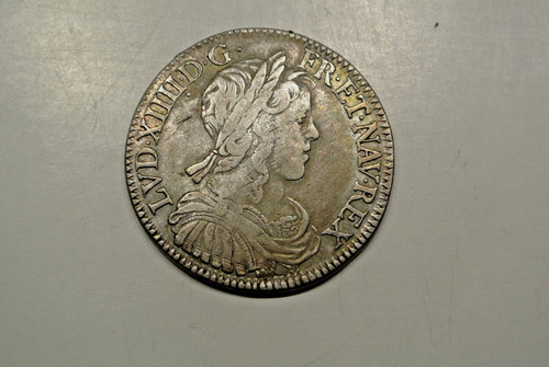 Louis xiv demi ecu meche - xiv,