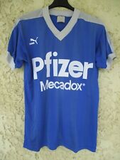 Maillot STADE RENNAIS années 80 RENNES PUMA vintage rare bleu shirt trikot M/L