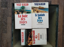 MAX GALLO LA BAIE DES ANGES 3 VOLUMES LE PALAIS DES FETES PROMENADE DES ANGLAIS