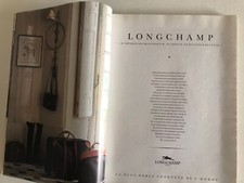 Publicité Vintage Advertising Luxe Sac LONGCHAMP (Mai 1988)  2 PAGES