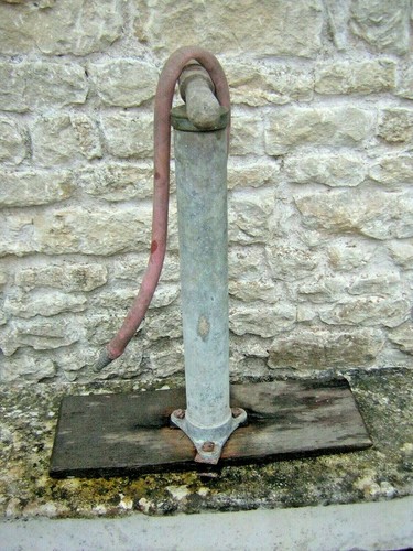 Ancien pompe air boucher - pompe, à
