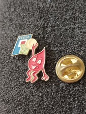 Pin's Pins Pin Enamel 58  Don Du SANG  Goutte de Sang Basketball "FFDSB" 