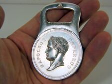 Décapsuleur Profil Napoléon I er Métal Argenté Signé Christofle Gallia H - 8 cm