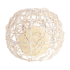 25 cm de style rustique créatif rétro rétro de lustre en bambou en bambou