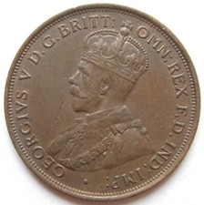 Monnaie Commonwealth D'Australie 1 Penny 1911 London Mint En Extrêmement Fine