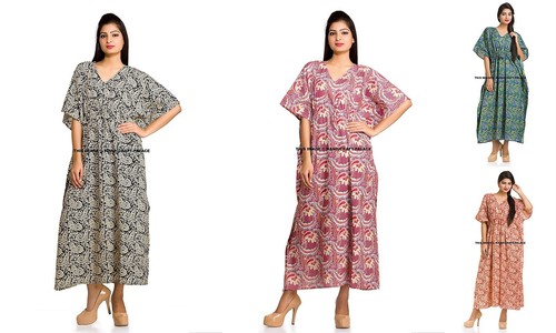Beau imprimé caftan taille - imprimé,
