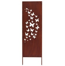 Pare-vue métal 160 cm x 50 cm rouille noble rostotique brise-vue pour jardin ...