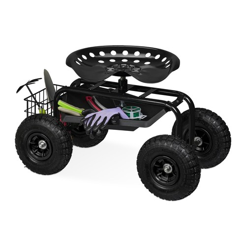 Siège roulant jardin - , chariot