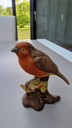 Figurine oiseau rouge gorge - d'oiseau,