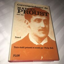 Correspondance Marcel Proust 1880-1895 - Tome 1 I - Plon - Kolb